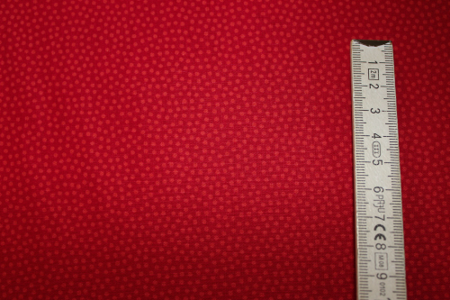 Baumwollstoff Dotty rot (10 cm)